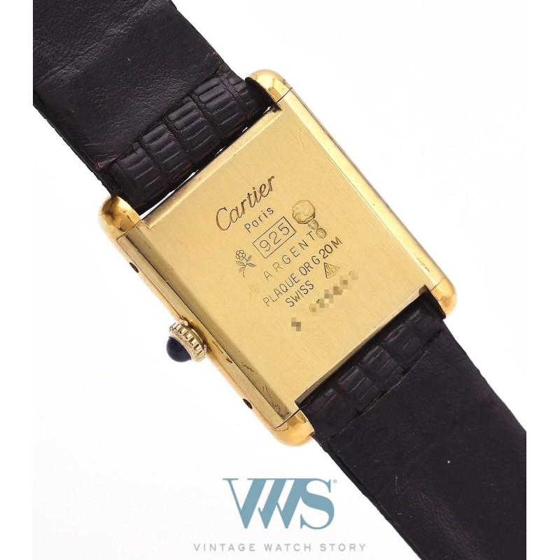 CARTIER (TANK MUST DE CARTIER - HOMME CERISE / numéroté), vers 1987