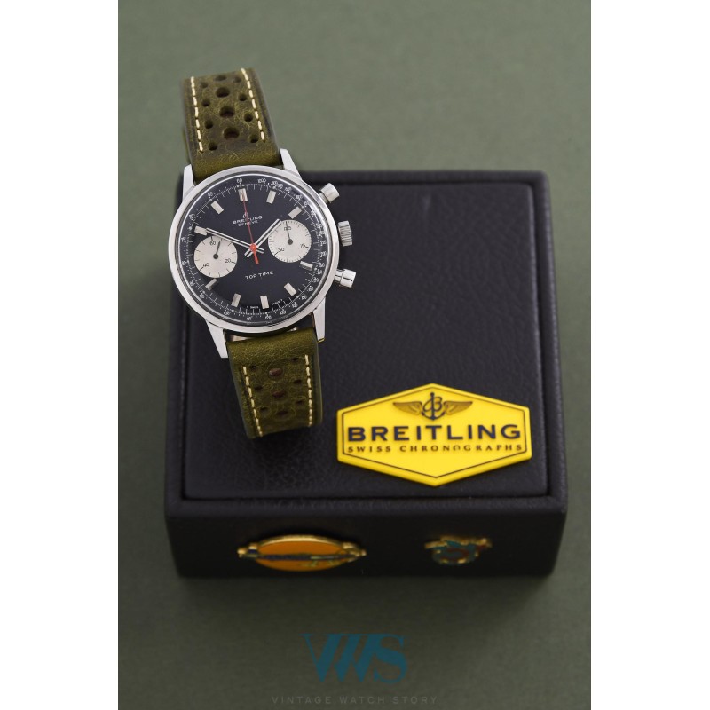 BREITLING (Chronographe Top Time / Trotteuse orange - Panda Black / Silver / ref. 2000-33), vers 1970