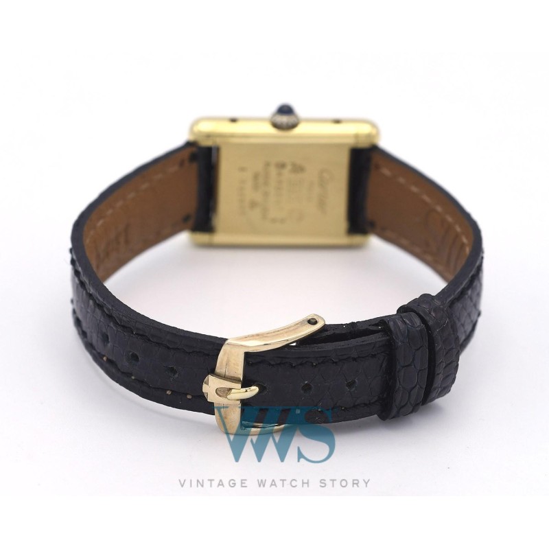 CARTIER (Tank Must Lady - Vermeil / Romaine Mécanique / ref. 3 082977), vers 1982