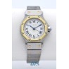 CARTIER (Santos ronde - Lady / Or & acier / ref. 0907), vers 1986