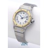 CARTIER (Santos ronde - Lady / Or & acier / ref. 0907), vers 1986