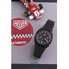 HEUER (Chronographe Monza Automatic Black PVD / Buren 15 / ref. 150.501), vers 1977