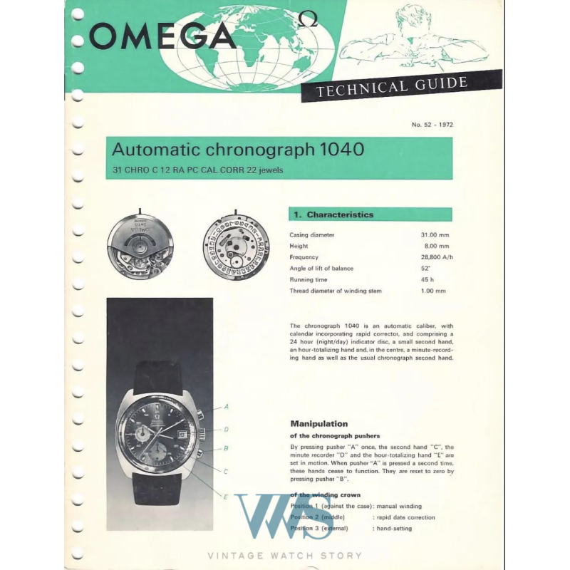 OMEGA (Chronographe Seamaster - Jedi / Silver / ref. 176.007), vers 1972