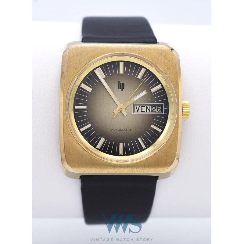 LIP (ORTF Automatic / Double Date -  Gold Plated / ref. 43636), vers