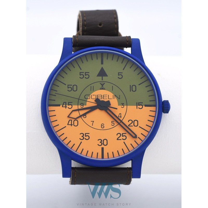 GUBELIN (SKY WATCH - CHASSEUR ALPIN / BLUE ), vers 1990