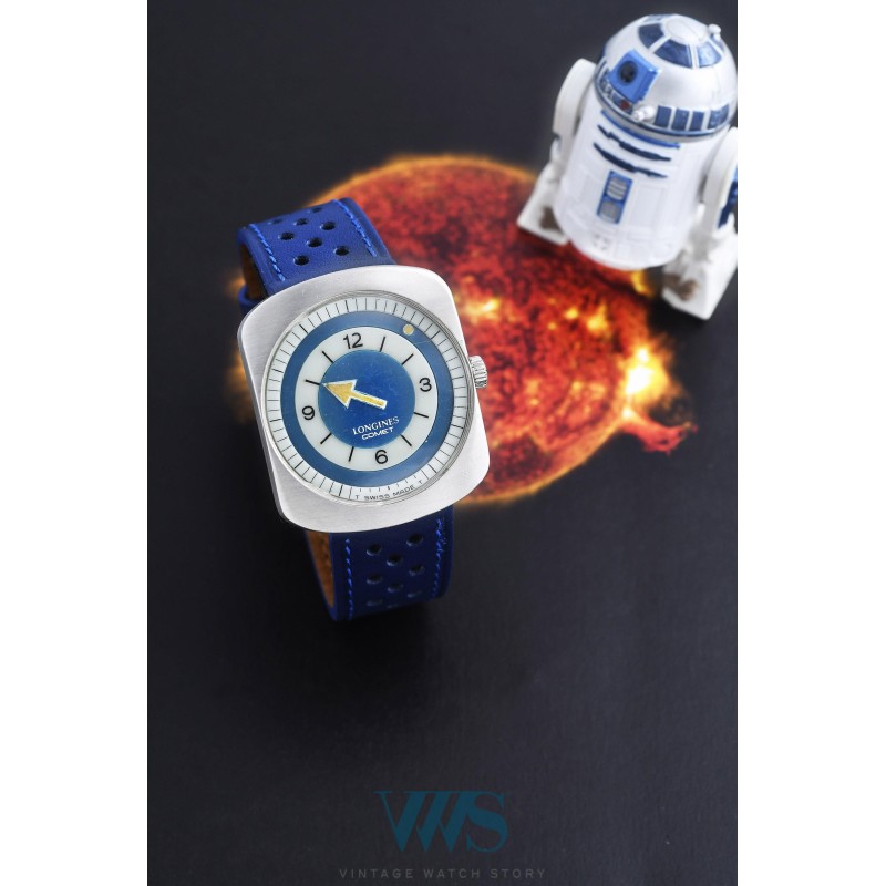 LONGINES (COMET MYSTÉRIEUSE / BLUE / ref. 8475), vers 1969