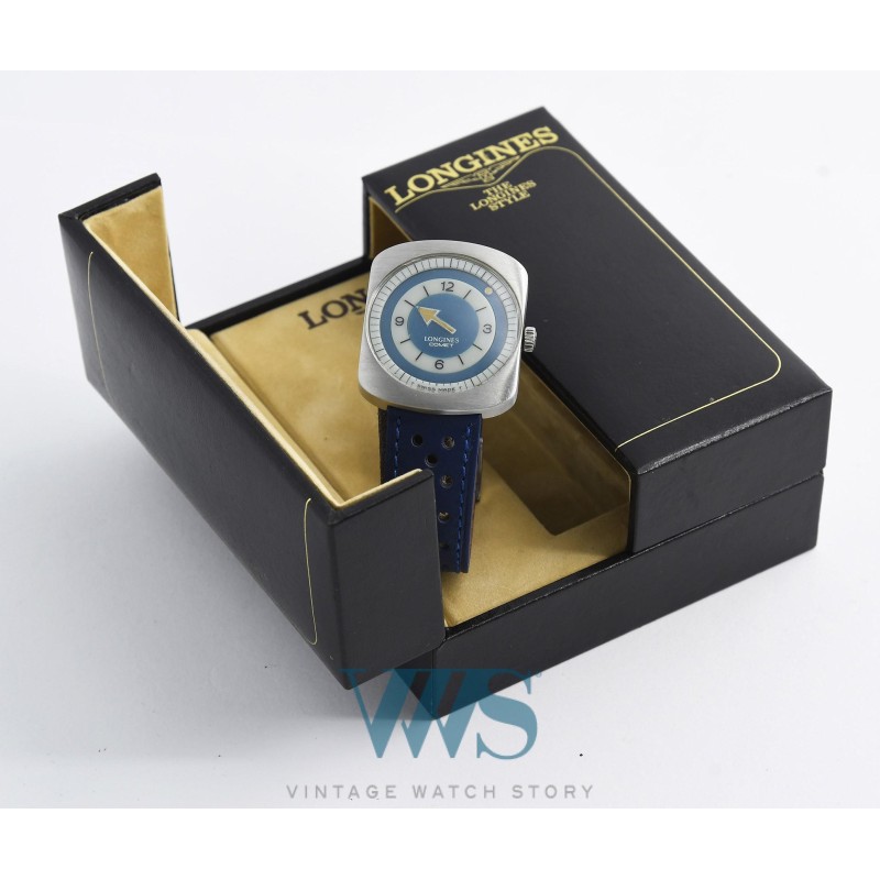 LONGINES (COMET MYSTÉRIEUSE / BLUE / ref. 8475), vers 1969