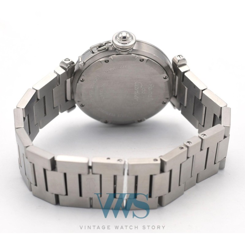 CARTIER (Pasha C / GMT - Silver / ref. 2377), vers 2005