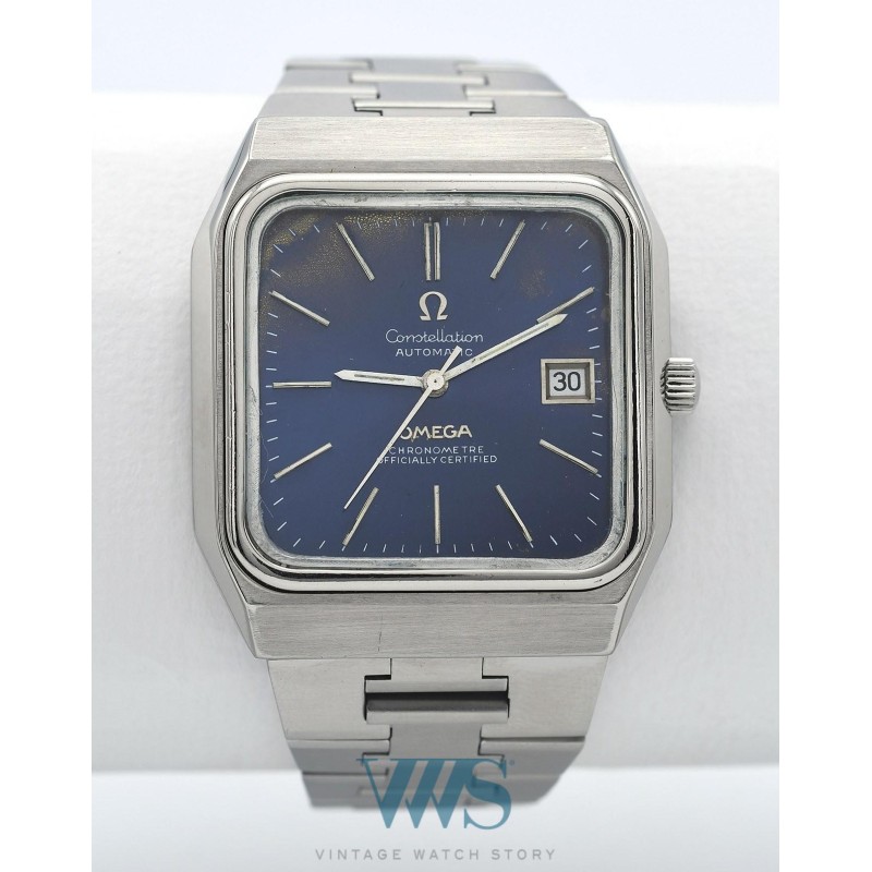 OMEGA (Constellation "Jumbo TV" - Blue / ref. 168.0062/ 368.0855),