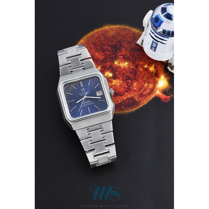 OMEGA (Constellation "Jumbo TV" - Blue / ref. 168.0062/ 368.0855), vers 1973