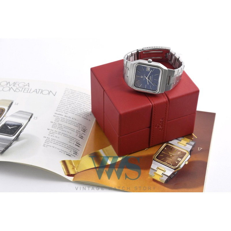OMEGA (Constellation "Jumbo TV" - Blue / ref. 168.0062/ 368.0855), vers 1973