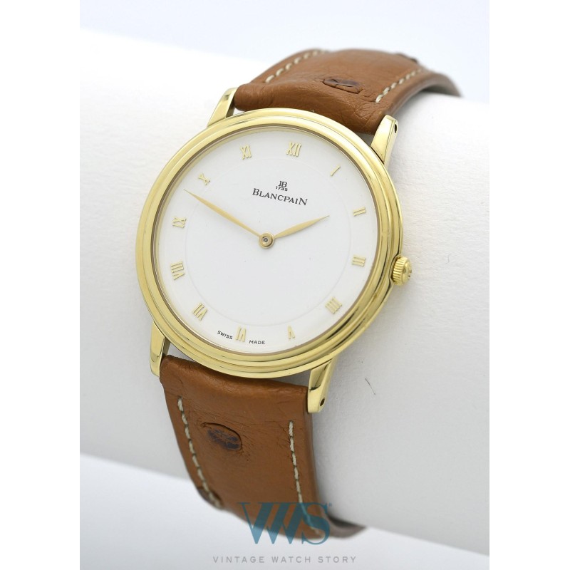 BLANCPAIN (VILLERET ULTRA SLIM – MÉCANIQUE / OR JAUNE / ref. 0021-1418-58), vers 1995