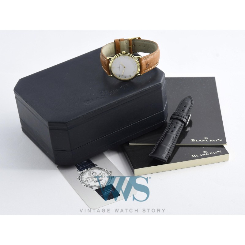 BLANCPAIN (VILLERET ULTRA SLIM – MÉCANIQUE / OR JAUNE / ref. 0021-1418-58), vers 1995