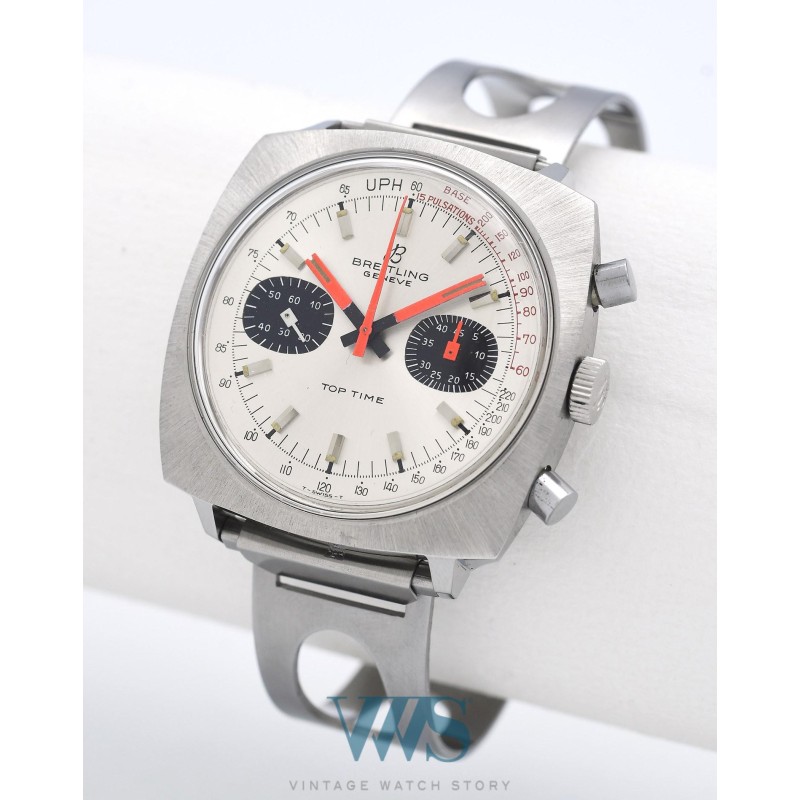 BREITLING (Chronographe Pilote Top Time - Coussin White Panda / ref. 2211), vers 1969