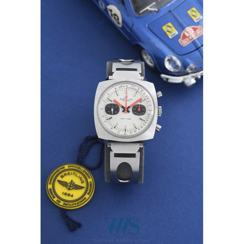 BREITLING (Chronographe Pilote Top Time - Coussin White Panda / ref. 2211), vers 1969