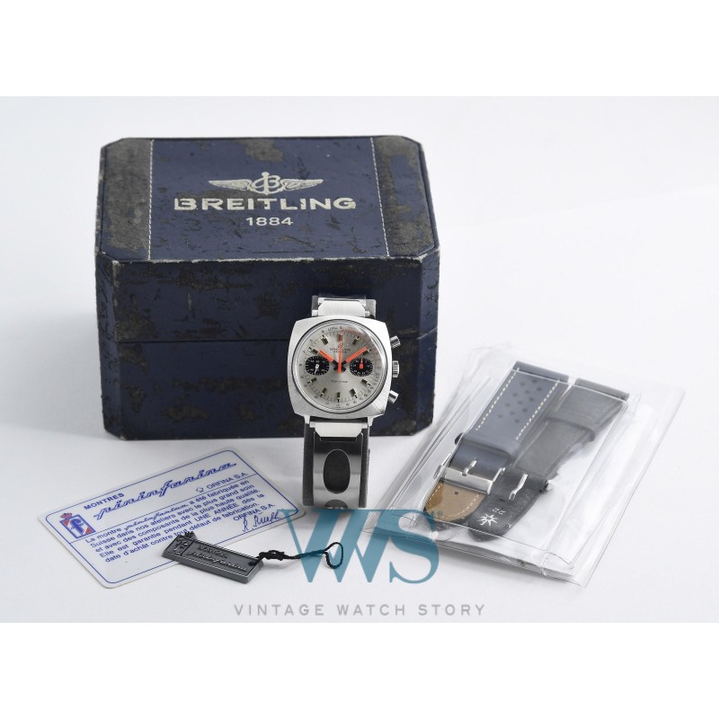 BREITLING (Chronographe Pilote Top Time - Coussin White Panda / ref. 2211), vers 1969