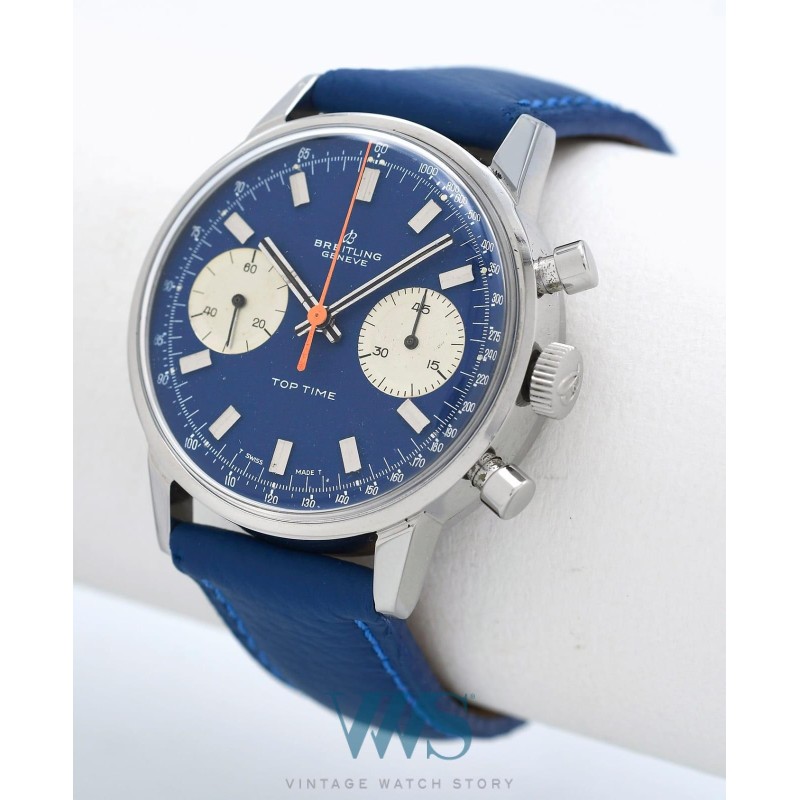 BREITLING (Chronographe Top Time / 2 Compteurs - Panda Blue / ref. 2002-33), vers 1970
