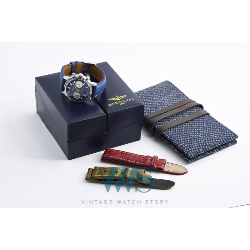BREITLING (Chronographe Top Time / 2 Compteurs - Panda Blue / ref. 2002-33), vers 1970