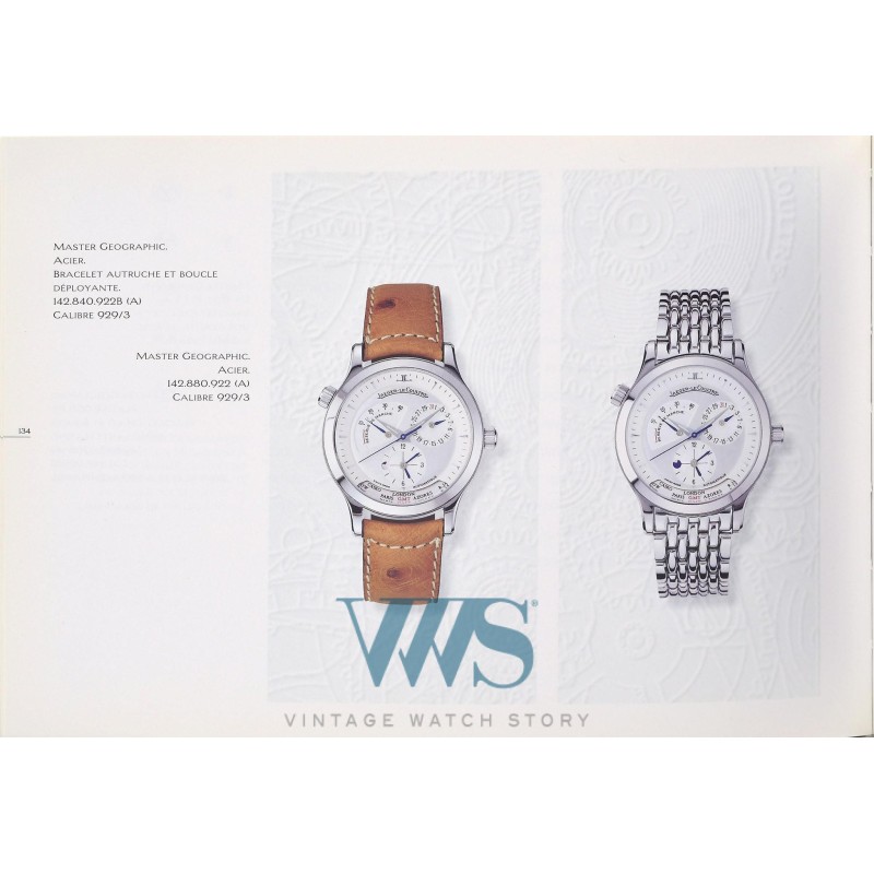 JAEGER-LeCOULTRE (Master Control - Geographic 1000 H / Silver / ref. 142.840.92), vers 1998