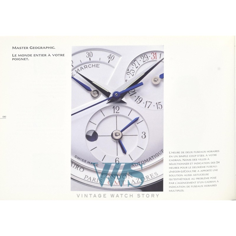 JAEGER-LeCOULTRE (Master Control - Geographic 1000 H / Silver / ref. 142.840.92), vers 1998