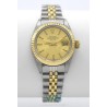ROLEX (OYSTER PERPÉTUEL DATE / LADY OR & ACIER / ref. 6917 F), vers 1981