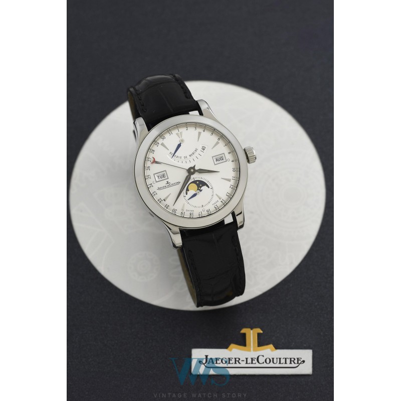 JAEGER-LeCOULTRE (Master Calendar Moon Phase / Power Reserve - Silver / ref. 147.8.41 S), vers 2015