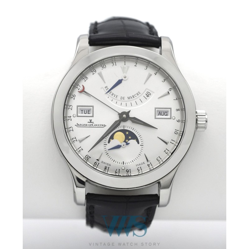 JAEGER-LeCOULTRE (Master Calendar Moon Phase / Power Reserve - Silver