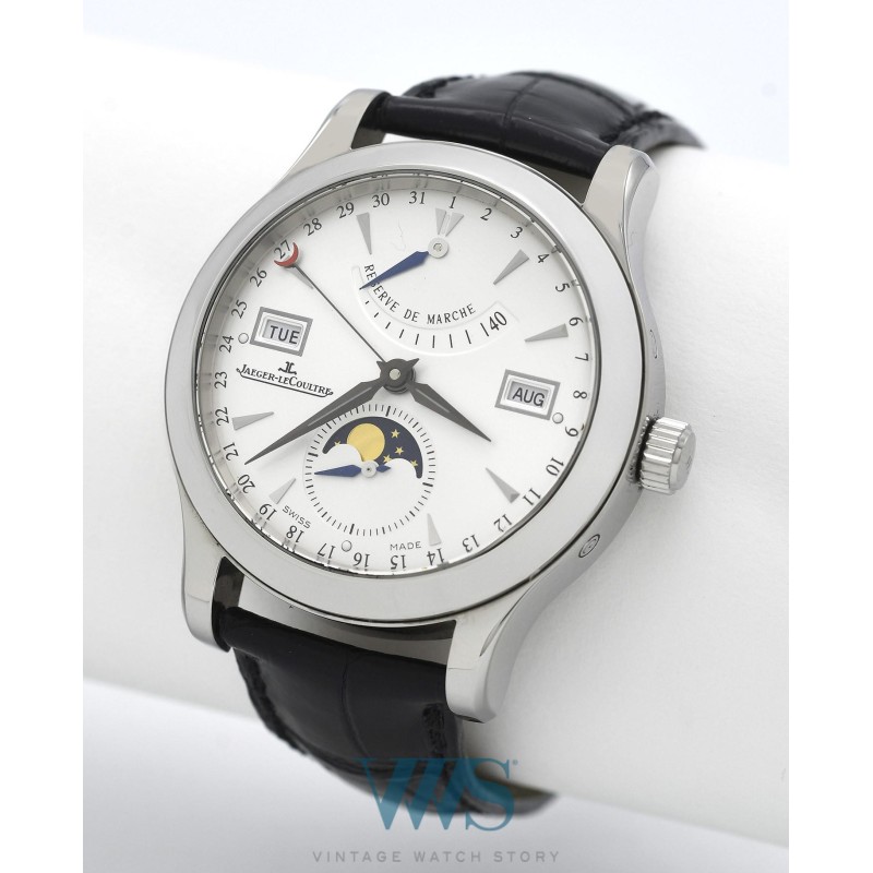 JAEGER-LeCOULTRE (Master Calendar Moon Phase / Power Reserve - Silver / ref. 147.8.41 S), vers 2015