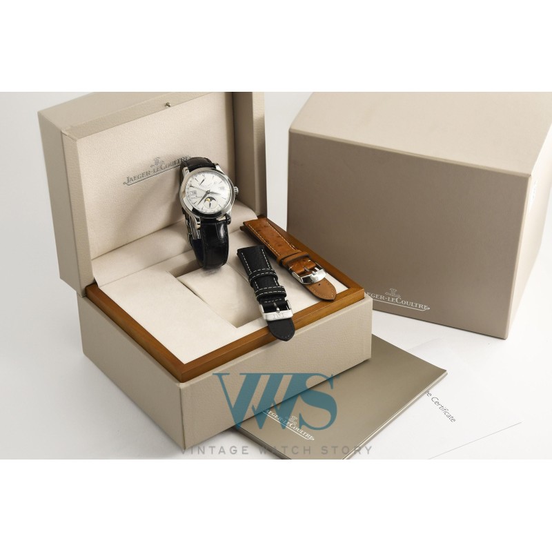 JAEGER-LeCOULTRE (Master Calendar Moon Phase / Power Reserve - Silver / ref. 147.8.41 S), vers 2015