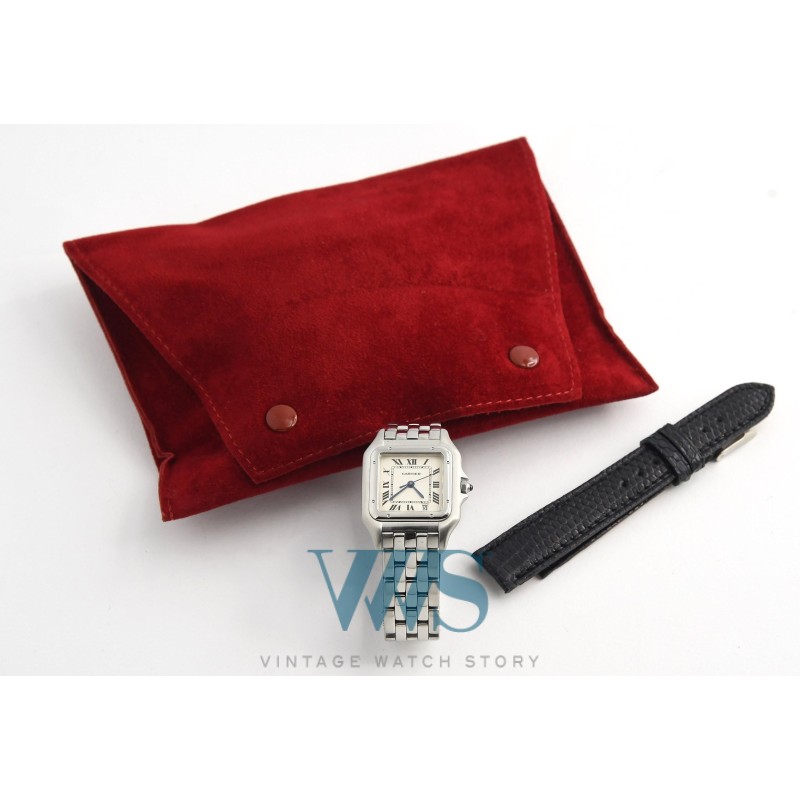 CARTIER (PANTHÈRE MEDIUM ACIER / DATE - WHITE / ref. 1310)