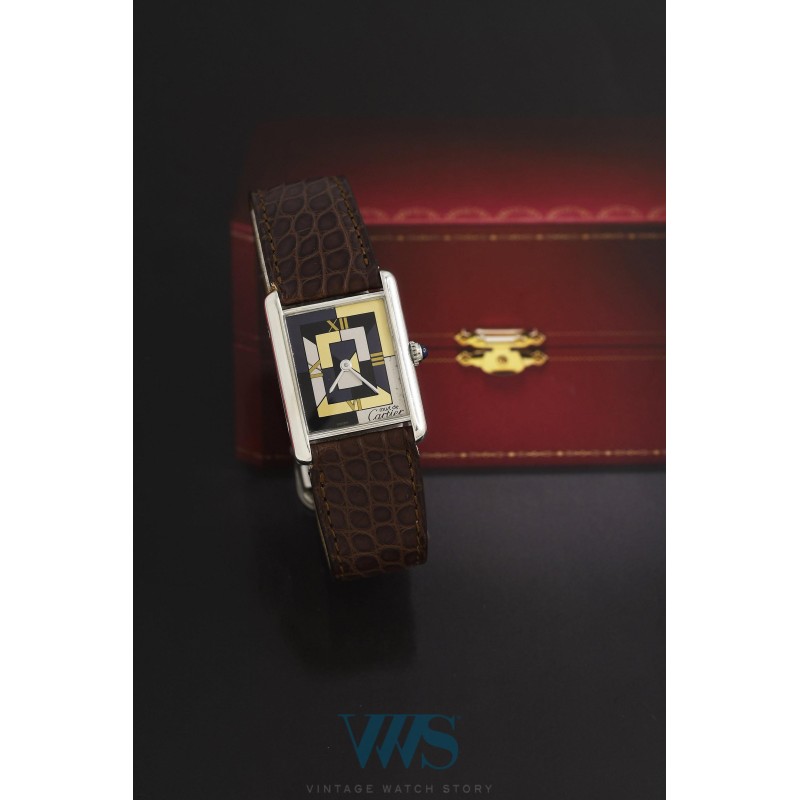 CARTIER (Tank Must "Art Deco Limited Edition 1000 Expls" - Argent / ref. 1616), vers 1995
