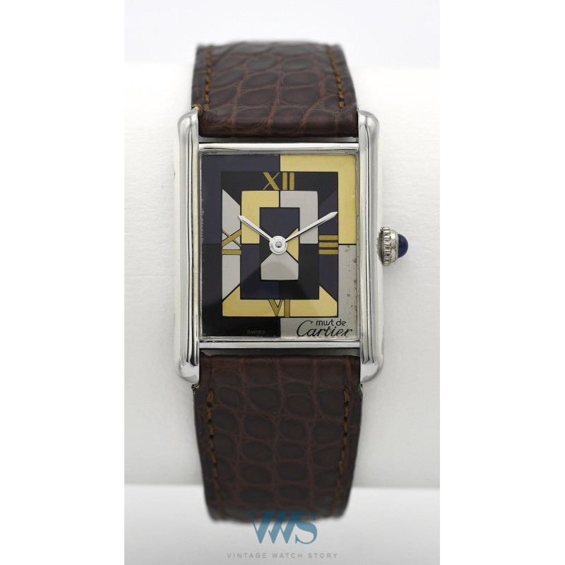CARTIER (Tank Must "Art Deco Limited Edition 1000 Expls" - Argent /