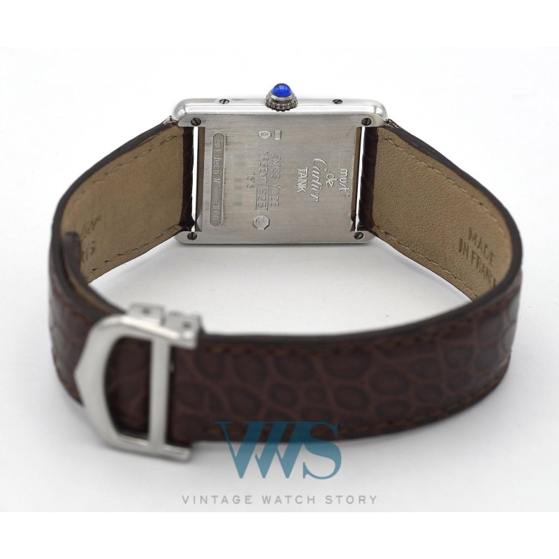 CARTIER (Tank Must "Art Deco Limited Edition 1000 Expls" - Argent / ref. 1616), vers 1995