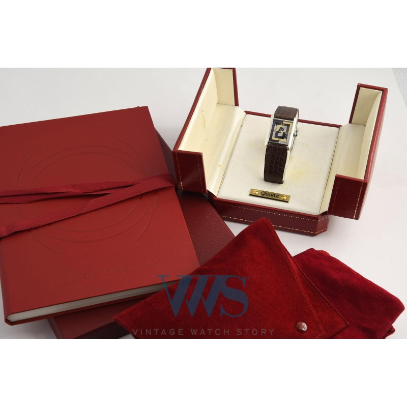 CARTIER (Tank Must "Art Deco Limited Edition 1000 Expls" - Argent / ref. 1616), vers 1995