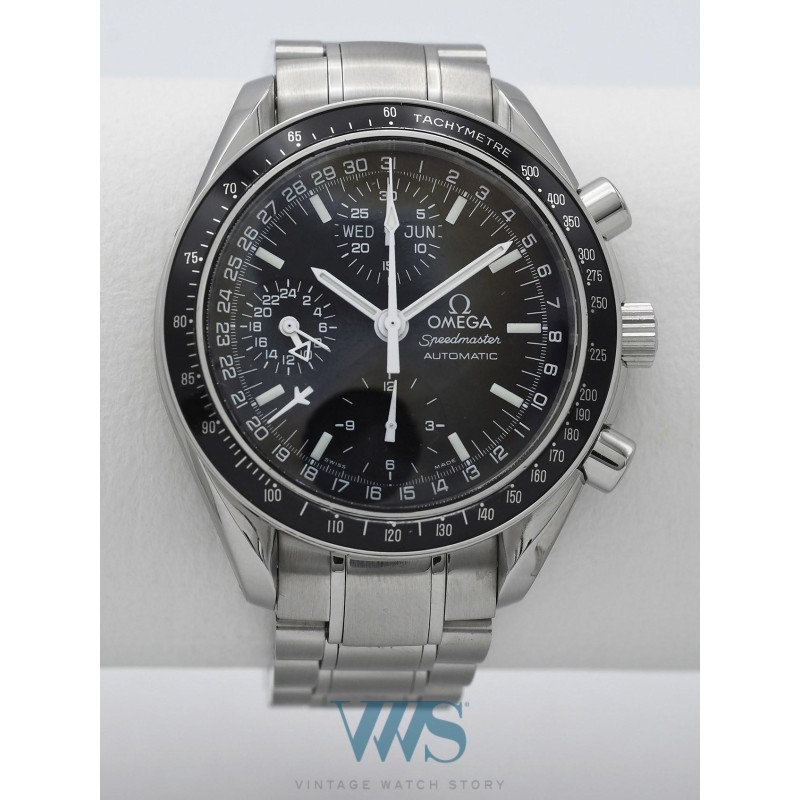 OMEGA (Chronographe Speedmaster Automatic Calendar - Rallye Black /