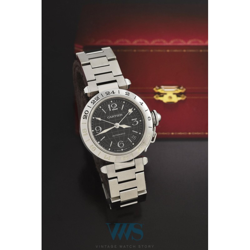 CARTIER (Pasha C - GMT - Black / ref. 2377/W31079M7), vers 2006