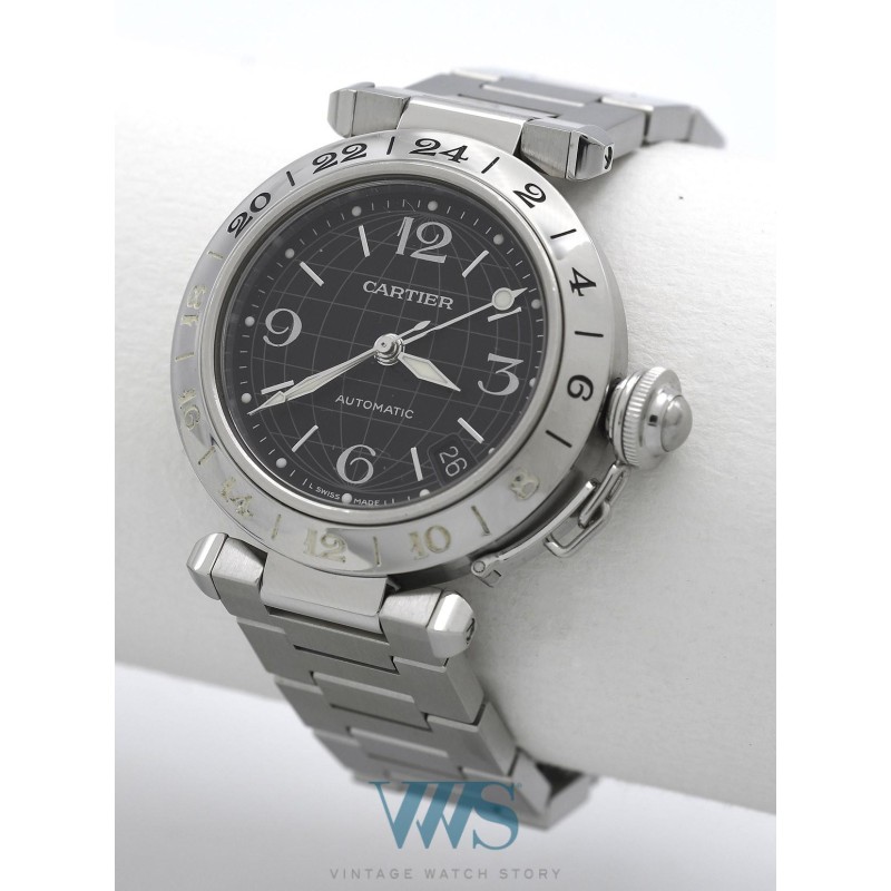 CARTIER (Pasha C - GMT - Black / ref. 2377/W31079M7), vers 2006