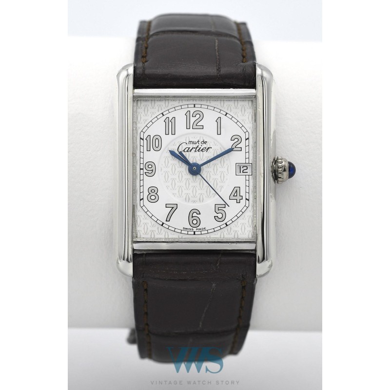 CARTIER (TANK HOMME MUST / ARGENT - MONOGRAMME GREY / ref. 2414), vers