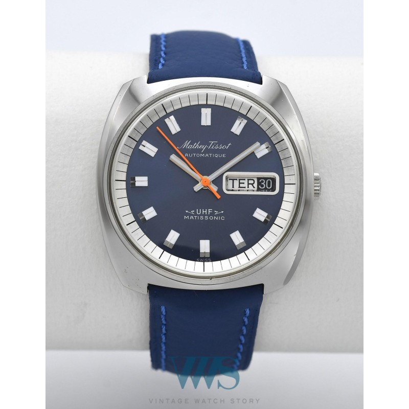 MATHEY-TISSOT (Matissonic 150 UHF Automatique / Double Date - Blue /