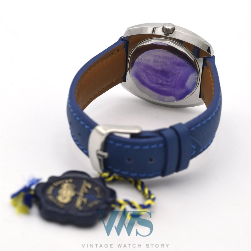 MATHEY-TISSOT (Matissonic 150 UHF Automatique / Double Date - Blue / ref. 1608), vers 1970