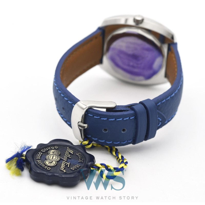 MATHEY-TISSOT (Matissonic 150 UHF Automatique / Double Date - Blue / ref. 1608), vers 1970