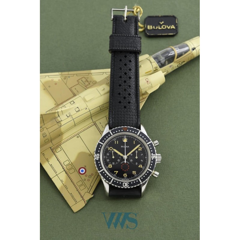 BULOVA Swiss (Chronographe Big Pilot 50M / Marine Star / ref. BA 8080101A), vers 1970
