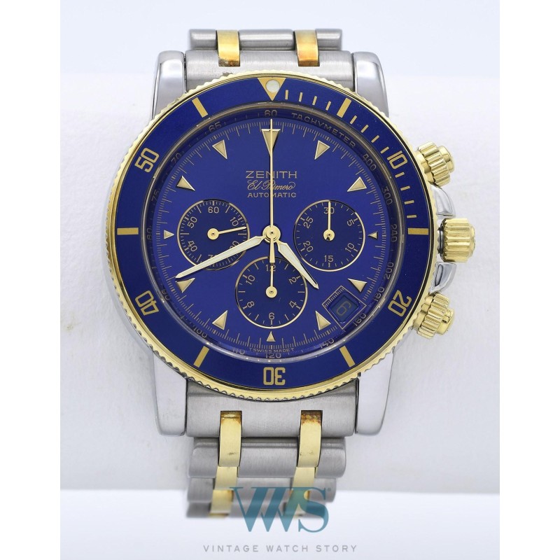 ZENITH (CHRONOGRAPHE RAINBOW DIVER – OR & ACIER / ref.