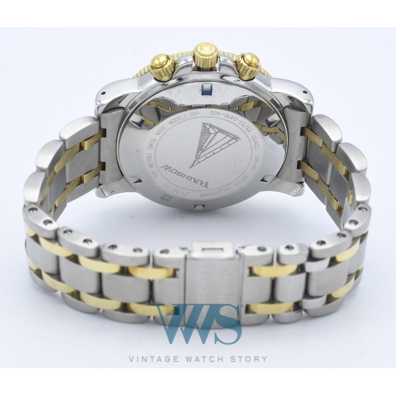 ZENITH (CHRONOGRAPHE RAINBOW DIVER – OR & ACIER / ref. 15/53.0470.400), vers 1996