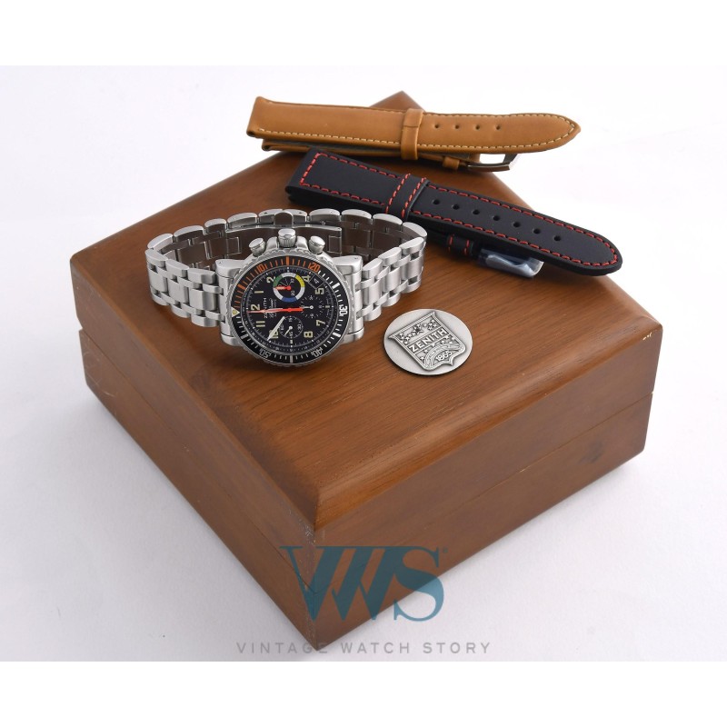 ZENITH (CHRONOGRAPHE RAINBOW / AVIATEUR FLY-BACK COULEURS / ref. 02.0480.405), vers 1998