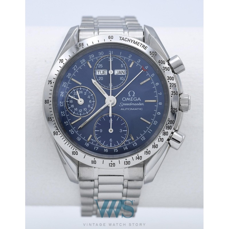 OMEGA (Chronographe Speedmaster Automatic Day-Date - Blue ref.