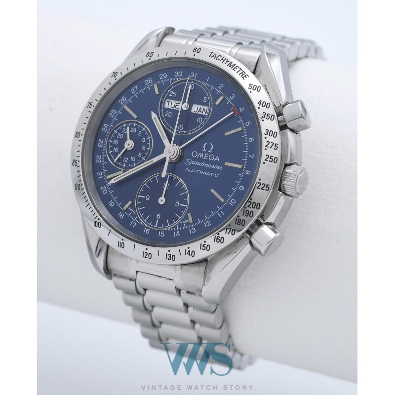 OMEGA (Chronographe Speedmaster Automatic Day-Date - Blue ref. 175.0084), vers 1995