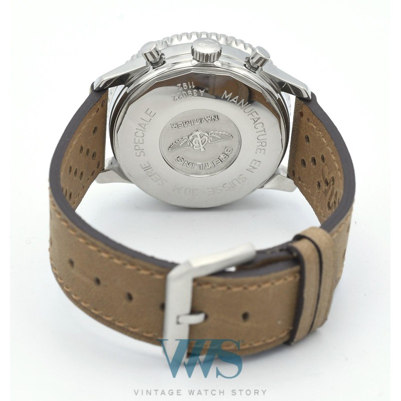 BREITLING (Chronographe Navitimer "Twin Sixty" - Black / ref. A39022), vers 1999