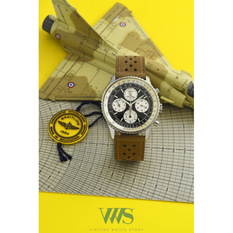 BREITLING (Chronographe Navitimer "Twin Sixty" - Black / ref. A39022), vers 1999