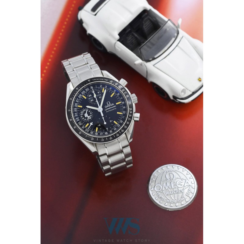OMEGA (Chronographe Speedmaster Automatic Day-Date / Racing Black / ref. 175.0084 / 375.0084), vers 1995